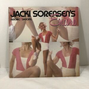 Jacki Sorensen's Aerobic Dancing Encore 1983 Exercise Vinyl Record Album W/Book